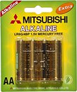 Фото Mitsubishi AA LR6 Alkaline 1.5V 4 шт