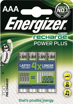 Фото Energizer AAA Ni-Mh 700mAh Recharge Power Plus 4 шт