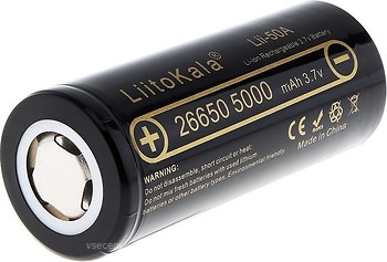 Фото LiitoKala 26650 5000mAh 1 шт (Lii-50A)