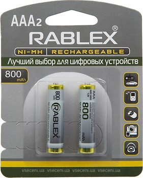 Фото Rablex AAA HR03 Ni-Mh 800 mAh 2 шт