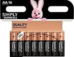 Фото Duracell AA Simply Alkaline 16 шт (5008695)