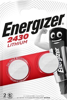 Фото Energizer CR-2430 3B Lithium 2 шт (E300830303)