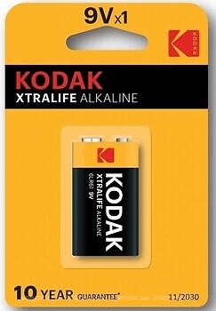 Фото Kodak Krona Alkaline 6LR61 1 шт XtraLife (30952010)