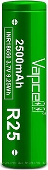 Фото Vapcell R25 INR18650 20A 3.7V 2500 mAh 1 шт