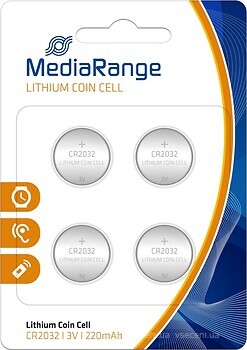 Фото MediaRange CR2032 Lithium 3V 4 шт (MRBAT132)