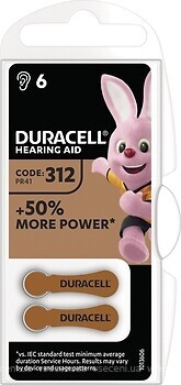 Фото Duracell HA 312 6 шт (5007516)