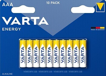 Фото Varta AAA Alkaline 10 шт Energy (4103229491)