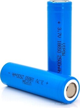 Фото Vipow 18650 Li-Ion FlatTop 2500 mAh 3.7V 1 шт (ICR18650-2500mAhFT)