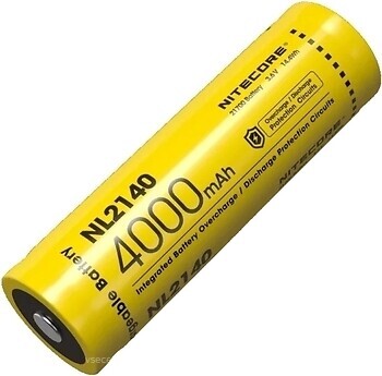 Фото NiteCore 21700 NL2140 4000mAh Li-ion 5A 1 шт Protected (6-1379_40)