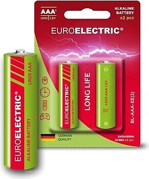 Фото Euroelectric AAA LR03 Alkaline 1.5V 2 шт