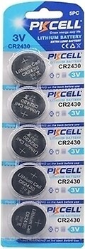 Фото PKCELL CR2430 Lithium 5 шт (PC/CR2430/21802)