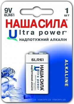 Фото Наша Сила 6LR61 Ultra Power 1 шт