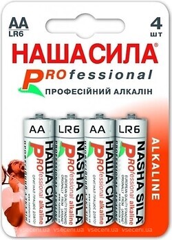 Фото Наша Сила AA LR6 Professional Alkaline 4 шт