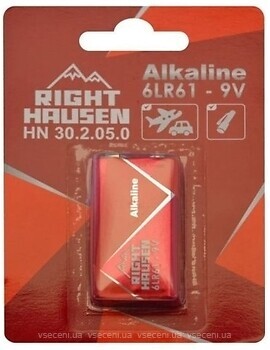 Фото Right Hausen Alkaline 6LR61 1 шт (HN-302050)