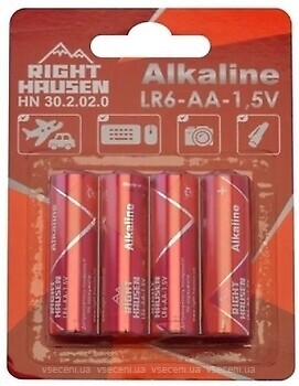 Фото Right Hausen Alkaline AA LR6 4 шт (HN-302020)