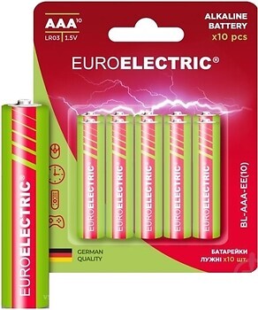 Фото Euroelectric AAA LR03 Alkaline 1.5V 10 шт