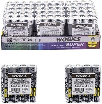Фото Work's AAA Zinc-Carbon R03W-4S 4 шт
