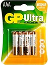 Фото GP Batteries AAA Alkaline 4 шт Ultra (24AU-2UE4)