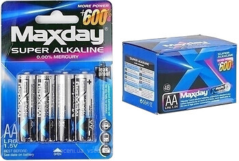 Фото Maxday AA Super Alkaline 48 шт