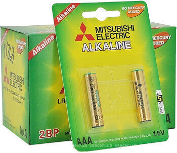 Фото Mitsubishi AAA LR03 Alkaline 1.5V 2 шт (MS/LR03/2BP)