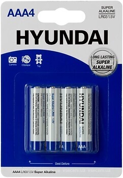 Фото Hyundai Super Alkaline AAA/LR03 4 шт