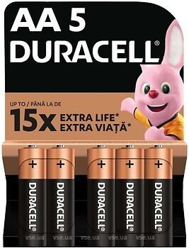 Фото Duracell AA/LR06 MN1500 5 шт (6748307)