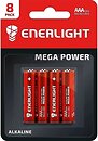 Фото Enerlight Mega Power AAA (LR03) Alkaline 8 шт (90030108)