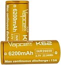 Фото Vapcell K62 INR26650 15A 6200 mAh 1 шт