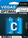 Фото Vegas Optimal C/LR14 1.5V Alkaline 2 шт (VLR-14BL2-OP)