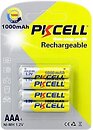 Фото PKCELL AAA Ni-Mh 1000 mAh Rechargeable 4 шт (PC/AAA1000-4BR)