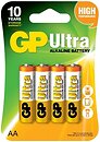 Фото GP Batteries AA/LR6 1.5V Alkaline 2 шт Ultra (15AU-U4)