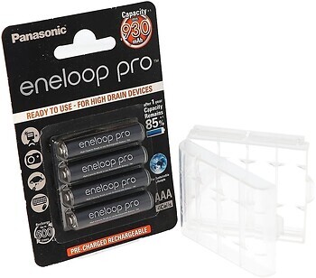 Фото Panasonic AAA 930mAh NiMh 4 шт Eneloop Pro (BK-4HCDEC4CP)