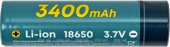 Фото PowerPlant 18650 Li-Ion 3400 mAh 3.7V 1 шт (AA620234)