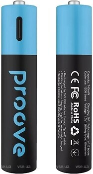 Фото Proove Compact Energy 1.5V Li-Ion 740 mAh 2 шт (RBCE74010008)