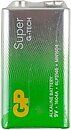 Фото GP Batteries Super Alkaline 9V 1604A21-S1 1 шт (ЦБ-0065569)