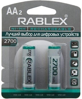 Фото Rablex AA R6 2700 mAh 2 шт