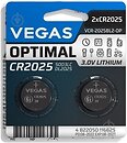 Фото Vegas Optimal CR2025 2 шт (VCR-2025BL2-OP)