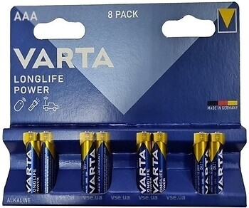 Фото Varta LongLife Power AAA Alkaline 6+2 шт