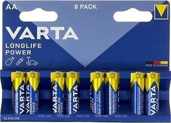 Фото Varta LongLife Power AA Alkaline 6+2 шт