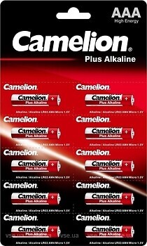 Фото Camelion Plus Alkaline AAA LR03 Alkaline 10 шт