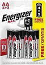 Фото Energizer Max AA LR6 Alkaline 4+2 шт