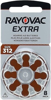 Фото Rayovac Extra №312 PR41 8 шт