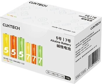 Фото CUKTECH Rainbow AA/AAA Alkaline (B10) 24 шт