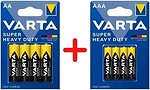 Фото Varta Super Heavy Duty AA (LR06) + AAA (LR03) 8 шт