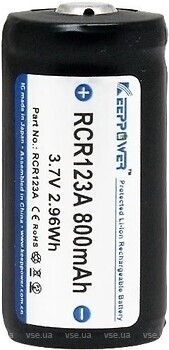 Фото Keeppower RCR123A 800 mAh 1 шт (10753)