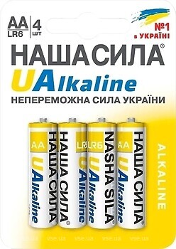 Фото Наша Сила UAlkaline AA 4 шт