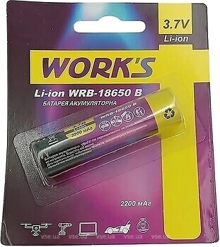 Фото Work's WRB-18650 2200 mAh 1 шт