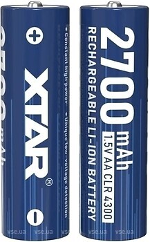 Фото XTAR AA/HR06 Li-Ion 2700 mAh 4 шт