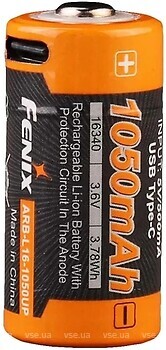 Фото Fenix 16340 1050 mAh Type-C 1 шт (ARB-L16-1050UP)