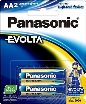 Фото Panasonic Evolta AA 2 шт (LR6EG-2B)
